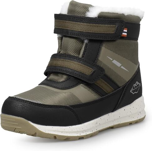 UOVO Kids Boys Girls Winter Snow Boots Shoes Waterproof Fleece Fur Lined Hiking Sneaker Outdoor Boots （Little Kids/Big Kids） in Saudi Arabia