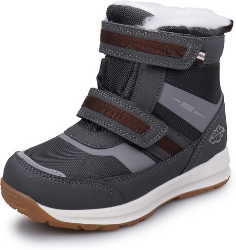 UOVO Kids Boys Girls Winter Snow Boots Shoes Waterproof Fleece Fur Lined Hiking Sneaker Outdoor Boots （Little Kids/Big Kids） in Saudi Arabia