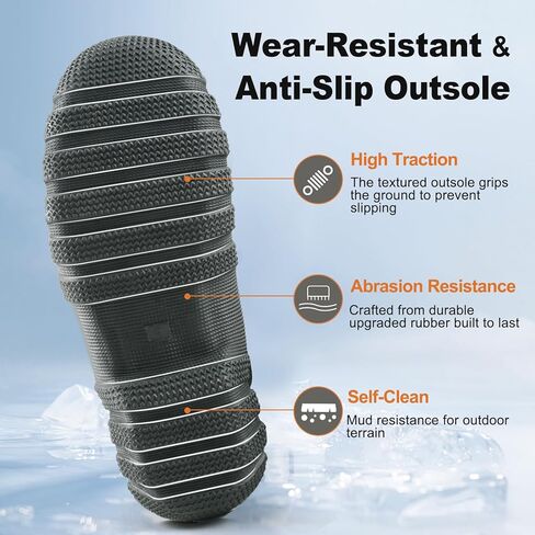 Showave Rubber Boots for Men Insulated Rain Boots Men Neoprene Waterproof Boot Mud Hunting Boot for Gardening Working Farming in Saudi Arabia