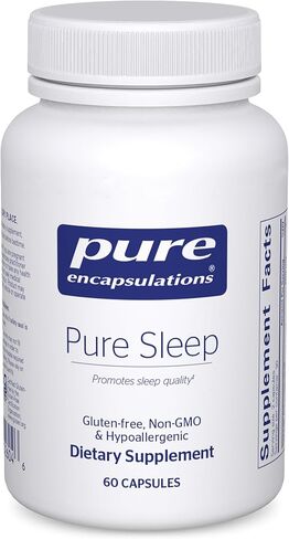 Pure Encapsulations Pure Sleep – Melatonin-Free Calming Sleep Supplement for Relaxation Support- Ashwagandha, Saffron & Valerian – Gluten-Free, Hypoallergenic, Non-GMO – 60 Count (30 Servings) in Saudi Arabia