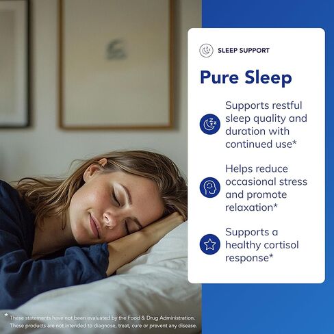 Pure Encapsulations Pure Sleep – Melatonin-Free Calming Sleep Supplement for Relaxation Support- Ashwagandha, Saffron & Valerian – Gluten-Free, Hypoallergenic, Non-GMO – 60 Count (30 Servings) in Saudi Arabia