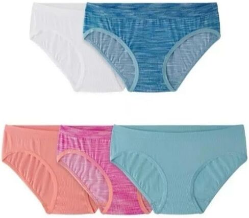 Fruit of the Loom Girls' Seamless 360° Stretch Hipster Briefs Underwear Size 14-16 Multicolor in Saudi Arabia
