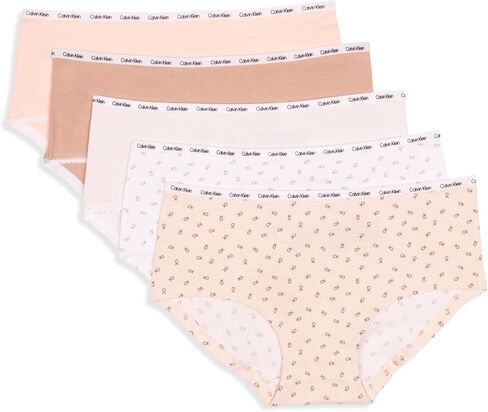 Calvin Klein girls Cotton Hipster Underwear With Picot Detail 6-pack in Saudi Arabia