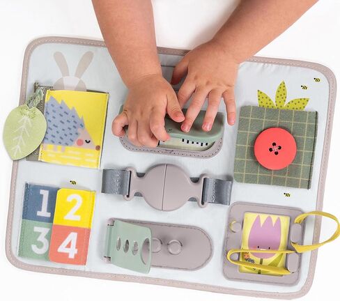 Taf Toys Snap'n Learn Board Busy Board for Toddlers 18 Months & up Montessori Sensory Activity Board Travel Toy Non-Toxic Educational Learning Toy for Boys & Girls Birthday Gift in Kuwait
