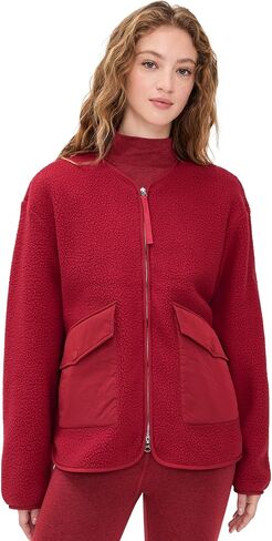 Varley Women's Marina Collarless Fleece Jacket in Saudi Arabia