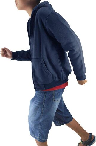 Boys' Sherpa-Lined Fleece Zip-Up Hoodie Sweatshirts Youth Kids Serpa Fleece Sweatshirt in Saudi Arabia