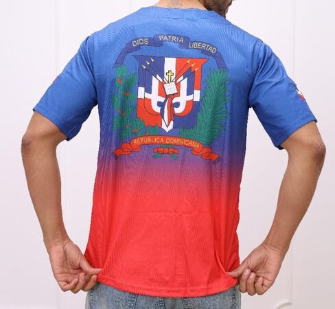 Dominican Republic Baseball Jersey for Men – Red and Blue Gradient with República Dominicana in Saudi Arabia