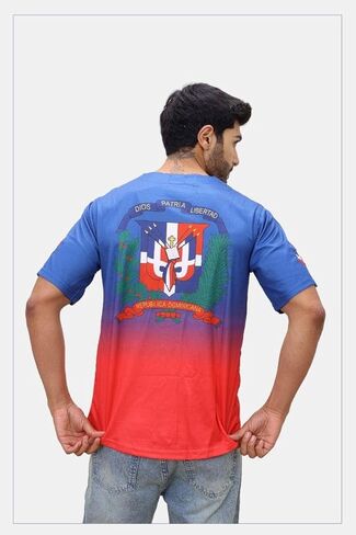 Dominican Republic Baseball Jersey for Men – Red and Blue Gradient with República Dominicana in Saudi Arabia