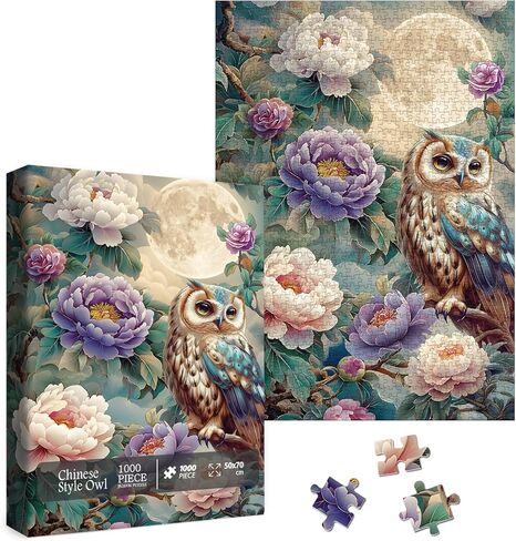 Colorful Parrot Bird Jigsaw Puzzle 1000 Piece for Adult, Pretty Art Aesthetic Jigsaw Puzzles, Cute Animal Funny Nature Puzzle in Saudi Arabia