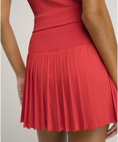 Wilson W Midtown Infrared Women's Tennis Skirt Red L in Saudi Arabia
