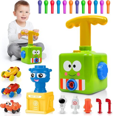 Balloon Launcher with Inertia Car Toy Set for Kids Ages 3 and Up in Saudi Arabia