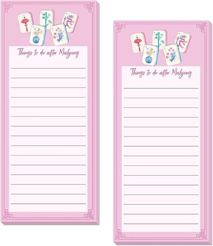 2Pcs Highland Cow Magnetic Notepads Rustic Cow Sunflower Bee List To-Do Paper Pad Brown Grocery Shopping List Memo Pad For Home Kitchen Fridge Decor in Saudi Arabia