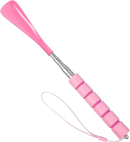 1 Pack Shoe Horn Retractable Shoe Horn Long Handle Foldable Telescopic Shoehorn Shoes Puller Shoes Helper Tool for Seniors Extended Travel Pregnant Women, 12" to 24" Adjustable in Saudi Arabia