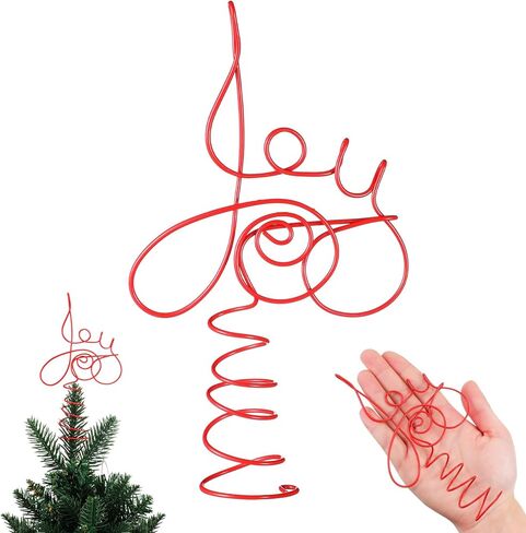 Yinkin Christmas Mini Tree Topper Intertwined Hearts Tree Topper for Xmas Trees Metal Heart Tree Topper Valentines Heart Decorations for Valentine's Day Xmas Party Holiday Ornament Home Decoration in Kuwait