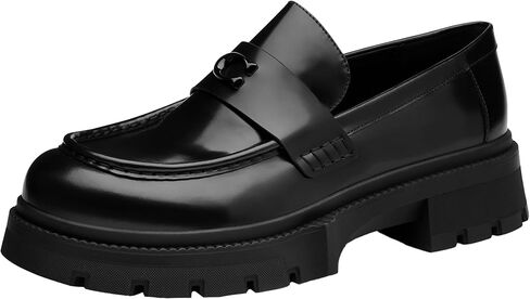 Coach Mens Patent Platform Loafer in Saudi Arabia
