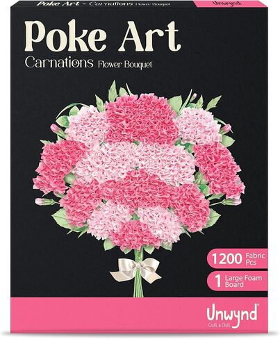 Unwynd Poke Art Flower Bouquet, Mess-Free Arts and Crafts for Adults, DIY Home Décor, Teen Craft Kits, Gifts for Women and Men in Saudi Arabia