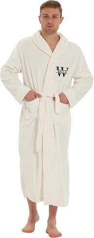 Personalized Plush Robe for Women and Men - His and Her Robes with Custom Name/Monogram - Super Soft Luxurious Spa Bathrobes in Saudi Arabia