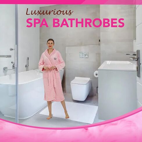 Personalized Plush Robe for Women and Men - His and Her Robes with Custom Name/Monogram - Super Soft Luxurious Spa Bathrobes in Saudi Arabia