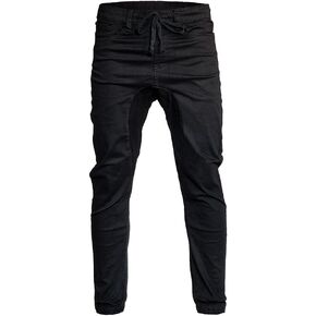 Minimal Clothing Men's Trendy Harem Twill Slim Fit Jogger Pants, Dc-black, X-Large in Saudi Arabia