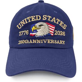 United States 250th Anniversary Hat,Adjustable Bald Eagle Printed Patriotic Baseball Cap for Men Women in Saudi Arabia