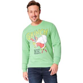 The Grinch Ugly Christmas Sweater Men Teens, Dr Seuss Funny Christmas Sweatshirt, Crew Neck Pullover Top, Gifts for Men in Saudi Arabia