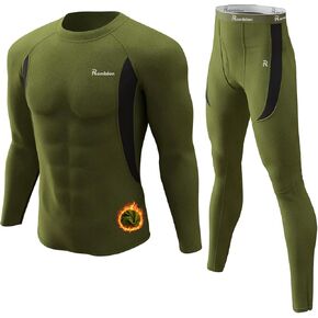 romision Thermal Underwear Long Johns for Men Fleece Lined Base Layer Cold Weather Hunting Gear Bottom and Top Set in Saudi Arabia
