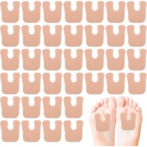 36 Pieces U-Shaped Felt Callus Pads, Pain Relief Adhesive Corn Pads, Soft Foot Cushion Protect from Rubbing on Shoes, Callus Cushions for Bottom Side of Foot and Heel for Women and Men in Kuwait