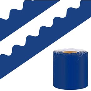 DMJUNCONG 68.9 Feet Black Bulletin Board Border Scalloped Bulletin Board Trim for Classroom Decoration,Bedroom Wall Decoration,Home Decoration,Birthday Party Decorations in Kuwait