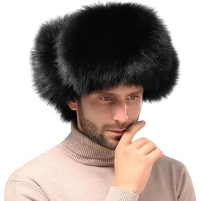 قبعة الصياد الرجالية من الفراء الصناعي قبعة الشتاء الدافئة قبعة التزلج على الأذن قبعة Ushanka الروسية للصيد وركوب الدراجات in Kuwait