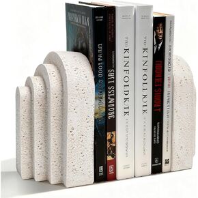 نهايات الكتب المزخرفة الحديثة للأرفف - نهايات الكتب شديدة التحمل، ديكور أنيق لرف الكتب، منظم مكتب منزلي بسيط، حاملات كتب عملية (مجموعة من 2) in Kuwait