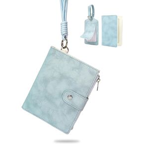 Passport Wallet for Travel, Luxury Vegan Leather RFID Blocking Passport Holder & luggage tag for Women Men, Wristlet Wallet with Zipper Pocket, Couple Travel Essentials in Saudi Arabia
