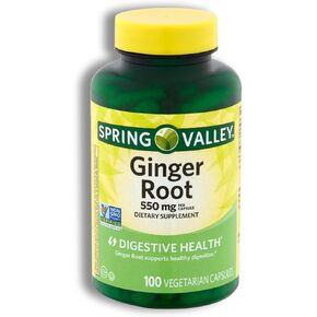 جذر الزنجبيل، 550 مجم، مكمل غذائي، كبسولات جذر الزنجبيل، 100 كبسولة in Kuwait