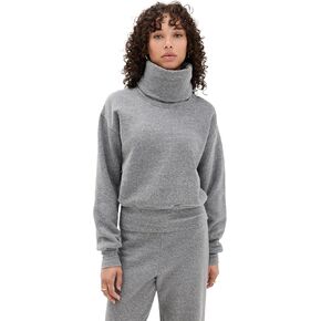 Les Tien Women's Laralyn Banded Crop Cowl Neck Sweater in Saudi Arabia