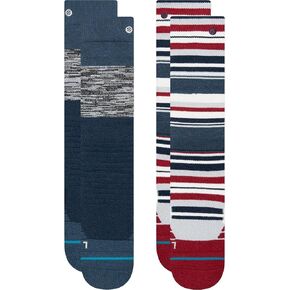Stance Block 2-Pack Snow (Little Kid/Big Kid) Blue LG (2 Little Kid - 5.5 Big Kid Shoe Size) in Saudi Arabia