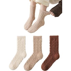 جوارب Marchare Fuzzy للنساء، جوارب مريحة، جوارب منفوشة، جوارب نوم دافئة in Kuwait