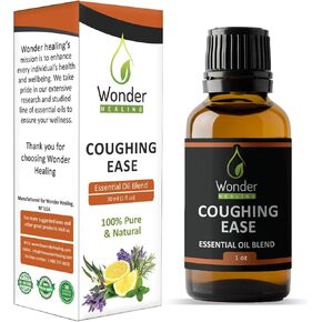 زيت تخفيف السعال، زيت عطري طبيعي 100% - مزيج زيت السعال العطري للسعال والبرد، والصفير، والتنفس، وRSV (30 مل (1 أونصة)) in Kuwait