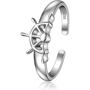 CHIC & ARTSY 925 Sterling Silver Rings Celtic Knot Rings Statement Rings for Women Whumb Ring for Women Silver Rings Sun Rings Hannya Mask Ring Open Ring Owl Ring Gemstone Rings for Women Gifts for Wife Mom Girls in Kuwait