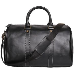 Men's Genuine Leather Handbag Crazy Horse Skin Travel Bag Business Crossbody in Kuwait