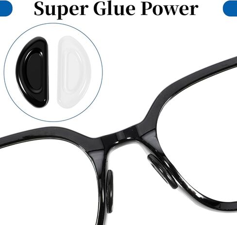 20 Pairs Eyeglass Nose Pads for Glasses Anti-Slip Stick On Silicone Cushions Soft Comfortable Replacement Adhesive Nosepads Reduce Pressure Prevent Slipping for Sunglasses Reading Glass Plastic Frames in Saudi Arabia