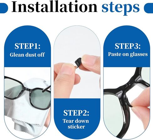 20 Pairs Eyeglass Nose Pads for Glasses Anti-Slip Stick On Silicone Cushions Soft Comfortable Replacement Adhesive Nosepads Reduce Pressure Prevent Slipping for Sunglasses Reading Glass Plastic Frames in Saudi Arabia