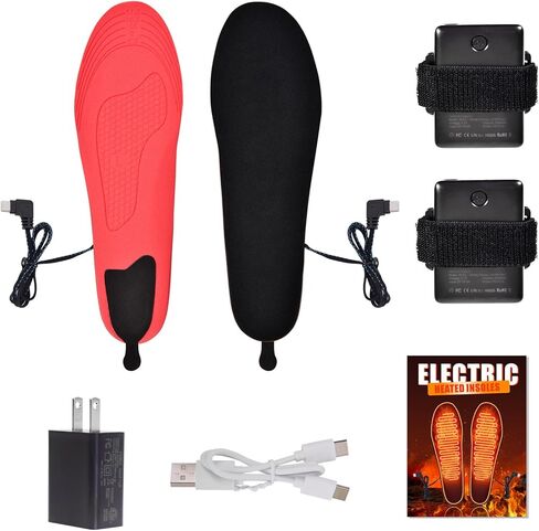 Heated Insoles Rechargeable, Foot Warmer with 5000 mAh Battery,4 Heat Settings Mobile app to Control Temperature, for Men and Women in Saudi Arabia