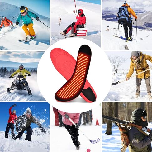 Heated Insoles Rechargeable, Foot Warmer with 5000 mAh Battery,4 Heat Settings Mobile app to Control Temperature, for Men and Women in Saudi Arabia