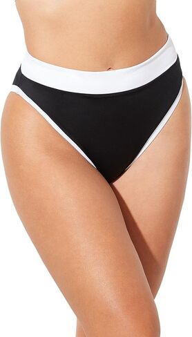 Swimsuits For All Women's Colorblock High Leg Bikini Bottom (Plus in Saudi Arabia
