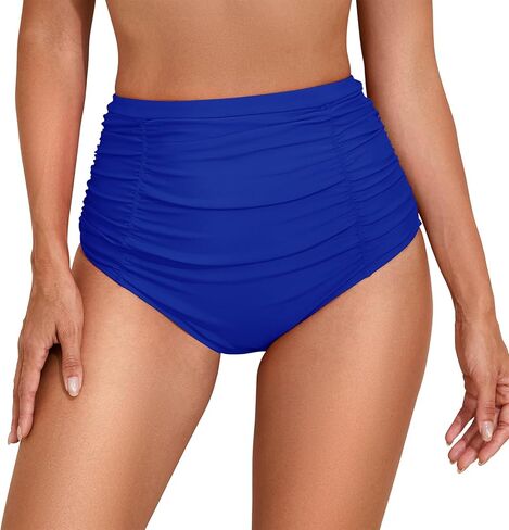 American Trends Women High Waisted Bikini Bottoms Tummy Control Swim Bottoms Full Coverage Bathing Suit Bottom in Saudi Arabia