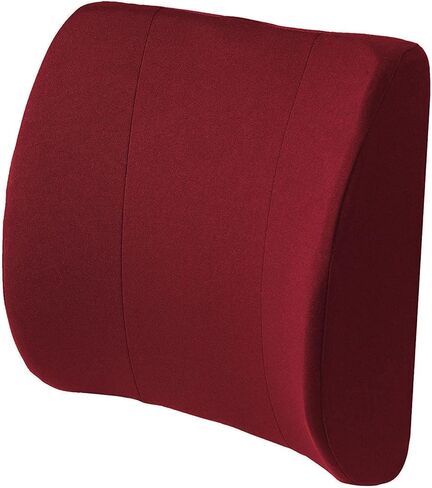 DMI Lumbar Support Pillow for Chair to Assist with Back Support with Removable Washable Cover to Ease Lower Back Pain and Discomfort while Improving Posture, 14 x 13 x 5, Contoured Foam, Premium,Gray in Saudi Arabia