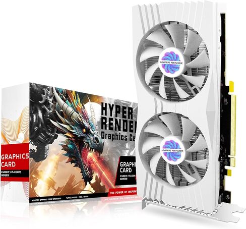 RX 580 Graphics Card 8GB 2048SP GDDR5 256 Bit PC Gaming Video Card 3*DP 1*HDMI PCI Express 3.0 with Freeze Fan Stop for Desktop Computer GPU for Gaming PC in Kuwait