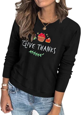MK Shop Limited البلوزات للنساء الخريف بلوزة طويلة الأكمام خفيفة الوزن Crewneck مضلع متماسكة قمم سترة عارضة البلوز القمصان in Kuwait
