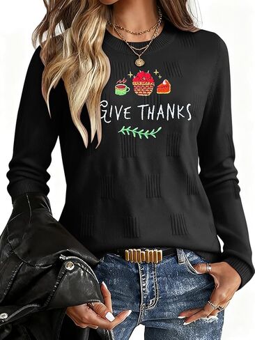 MK Shop Limited البلوزات للنساء الخريف بلوزة طويلة الأكمام خفيفة الوزن Crewneck مضلع متماسكة قمم سترة عارضة البلوز القمصان in Kuwait
