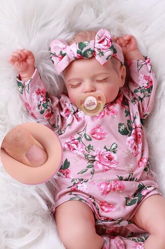 BABESIDE Lifelike Reborn Baby Dolls - 20 inch Sleeping Realistic Newborn Baby Dolls Soft Body Real Life Baby Dolls Girl with Accessories Gifts for Kids Age 3 + & Collection in Kuwait