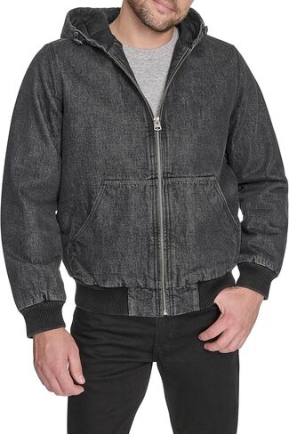 Levi's mens Hooded Workwear Bomber in Saudi Arabia